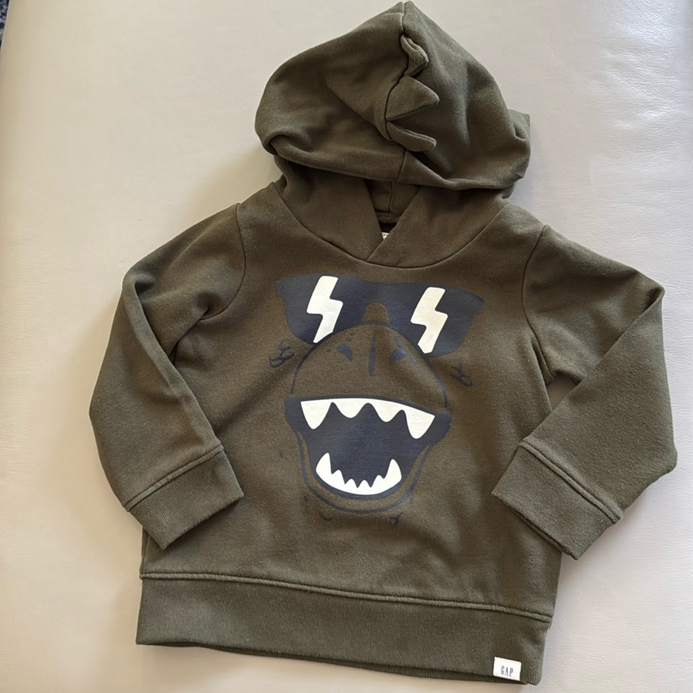 Baby Gap Green Hooded Sweater Size 18-24